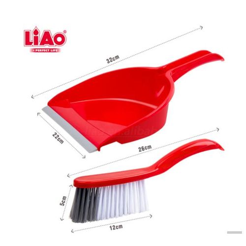 product_image_name-Liao-Ensemble Pelle et Balayette Tout-Usage – Kit de Nettoyage avec Bord en Caoutchouc – Rangement Clipsable & Compact – Design Rouge  "Perfect Life"-6