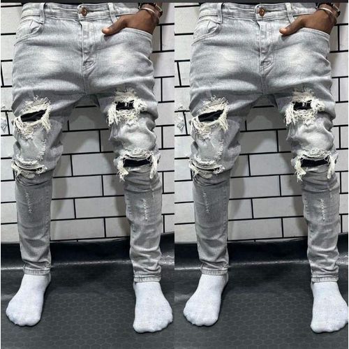 Pantalon jean dechiré outlet