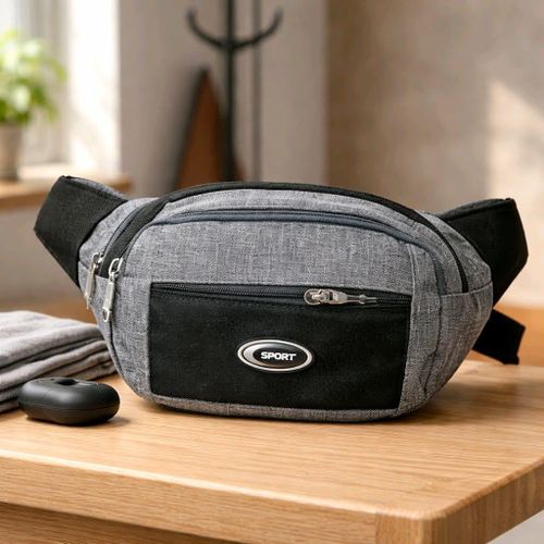 product_image_name-A4 Fashion-Sac Banane Taille Réglable  - Noir-3