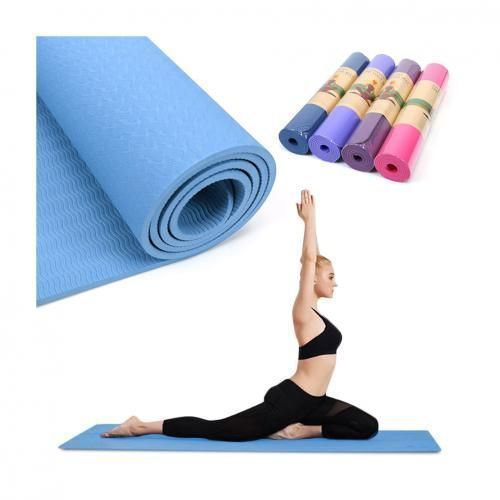 Tapis de yoga 6mm – Tapis de yoga antidérapant – Tapis de gymnastique  antidérapant – Tapis de Pilates – Tapis de sport tapis de fitness  antidérapant –