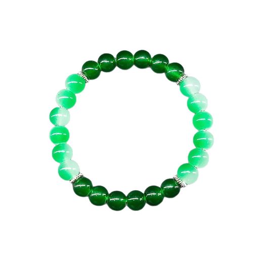 product_image_name-Fashion-Bracelet vert dégradé glacé de style bohème très en vogue, composé de perles délicates pour un look élégant, sublimant la beauté féminine.-3