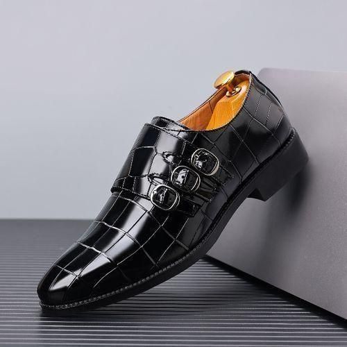 product_image_name-Banagat-Soulier Pour Homme Style Classique Chaussures-Noir-1