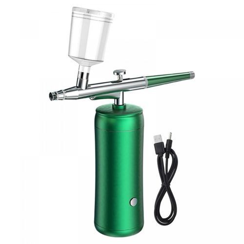Generic Ensemble De Pistolet De Pulvérisation D'aérographe Rechargeable Portable - image 2