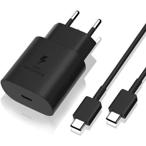 Samsung Chargeur Ultra Rapide 25W. Utilisez Un Câble Samsung USB Type-C -  Gixcor