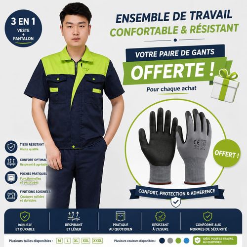 Generic Tenue de Travail Complète Professionnelle – + Paire de Gants Offerte