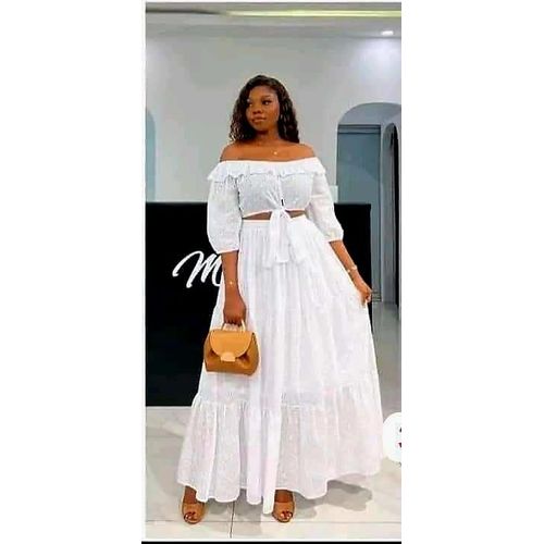 Robe longue blanche pas cher outlet
