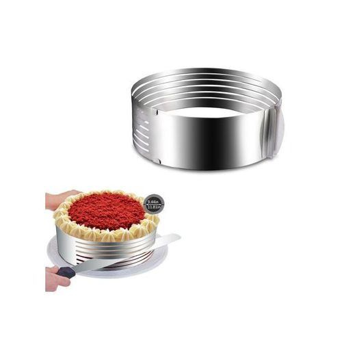 Generic cercle moule gateau Houte 6cm/ longueur 20cm reglable en acier  inoxydable à prix pas cher