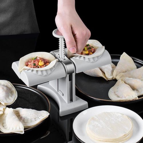 product_image_name-Generic-Machine à Raviolis Double Tête - Presse Automatique 2-en-1 - Acier Inox-1