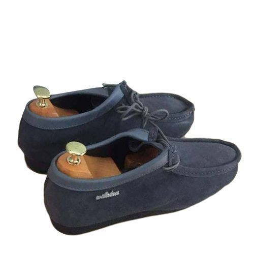 Wallabees Mocassins Semelles Plates Homme Bleu Prix pas cher