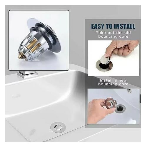 product_image_name-MAIDAOFZ-Bouchon d'évier de salle de bains Pop-Up universel, résistant aux odeurs, bouchon de vidange à pression pour fermer, accessoires de lavabo, filtre attrape-cheveux-2