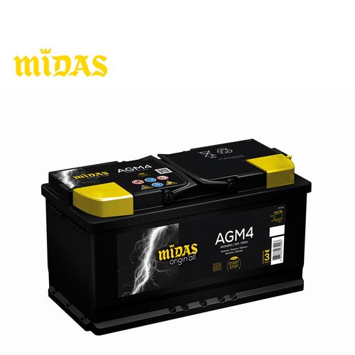 Midas Batterie Automobile AGM4 - Pour Voiture - 12V 95AH 810A - Prix pas  cher
