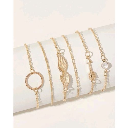 product_image_name-Fashion-Bracelet Pour Femme 6Pieces  - Jaune Or-2