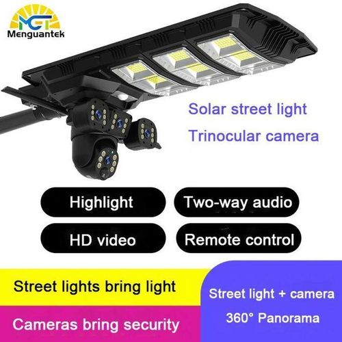 Generic Caméra Solaire VC23-4G avec Lampadaire LED – Triple Caméra et Vision Noct - image 2