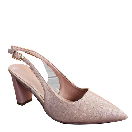 Roccoco Escarpin Ouvert pour Femme  - Rose - image 3