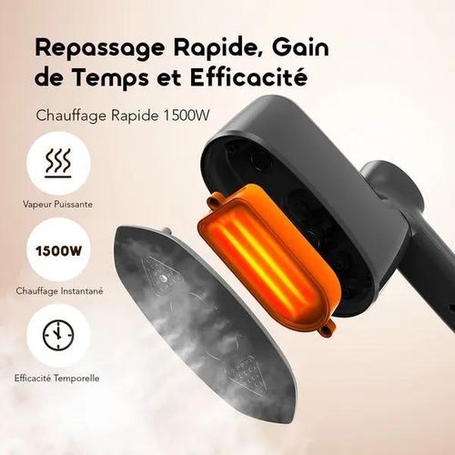 Oraimo  SteamCore Lite OEI-201A – Fer à Repasser à Vapeur Pliable - image 2