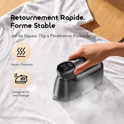 Oraimo  SteamCore Lite OEI-201A – Fer à Repasser à Vapeur Pliable - image 3