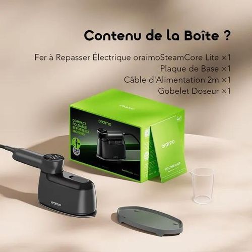 Oraimo  SteamCore Lite OEI-201A – Fer à Repasser à Vapeur Pliable - image 7