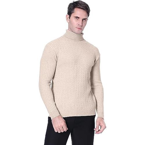 Fashion PULL OVER COL ROULE BEIGE Prix pas cher Jumia CI