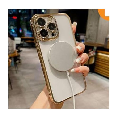 Generic Coque Femme IPhone 11 Pro Max - MagSafe Transparent Or - image 3