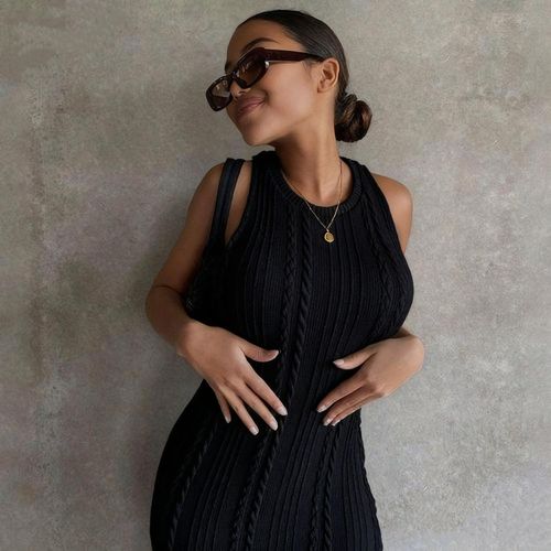 product_image_name-Fashion-Robe d'été décontractée sans manches pour femmes en tricot jacquard longue et sexy-5