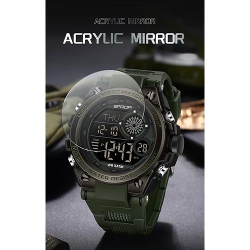 product_image_name-Sanda-Montre Sport Homme – Digitale & Analogique, Étanche 5ATM, Chronomètre, LED, Design Militaire Robuste-3
