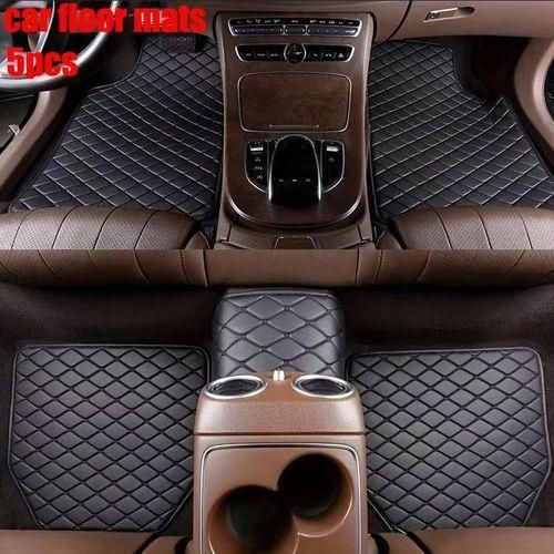 product_image_name-Generic-Tapis de sol voiture 5 pièces Abidjan, Moquette auto luxe Jumia CI, Protection plancher voiture totale, Tapis auto cuir noir diamant, Accessoire VIP voiture Côte d'Ivoire, Tapis universel SUV berline.-1