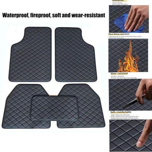 product_image_name-Generic-Tapis de sol voiture 5 pièces Abidjan, Moquette auto luxe Jumia CI, Protection plancher voiture totale, Tapis auto cuir noir diamant, Accessoire VIP voiture Côte d'Ivoire, Tapis universel SUV berline.-2