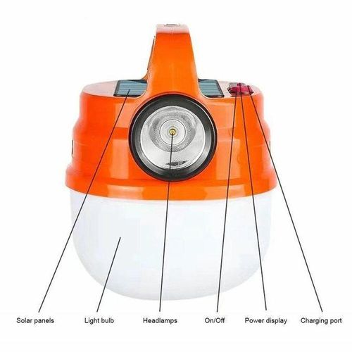 product_image_name-Generic-Votre Lampe De Camping Portable à énergie Solaire, Lampe De Tente à LED Aste Par USB, Lanternes De Camp, Lumières De Secours, à Shoppez Ici-2