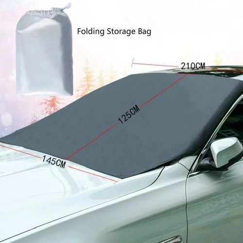 Couverture Pare Brise Voiture, Universelle Couverture Pare Brise avec  Couverture de Pare Brise Magnétique Soleil UV Poussière