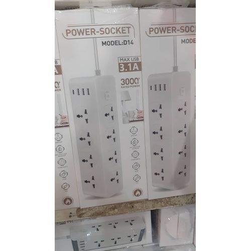 Generic Multiprise Parasurtenseur - 8 Prises + 6 USB - D14