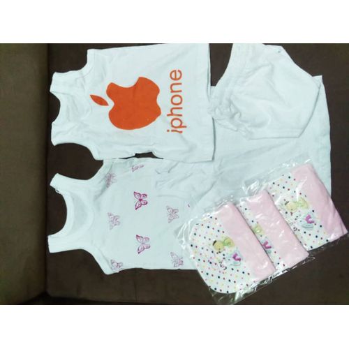 product_image_name-Fashion-4 Kits Débardeurs+ 3 Bonnets  Bébé-1