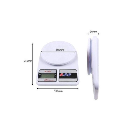 Generic Balance Electronique Numérique - 10 Kg Maxi - Blanc - image 5