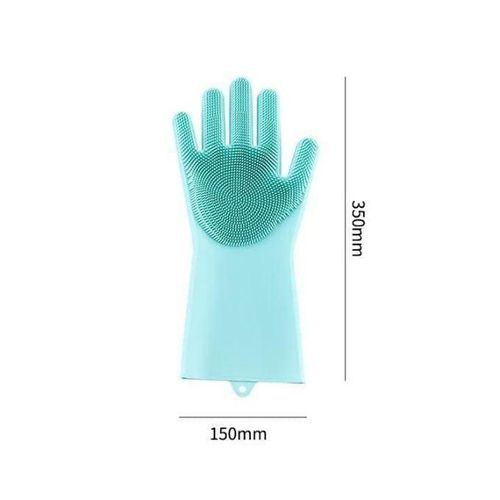 Generic Agréable Gants De Nettoyage En Silicone - image 6