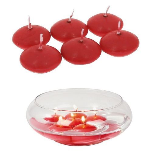 Generic Lot De 20 Bougies Flottantes 3.5cm - Rouge - Prix pas cher