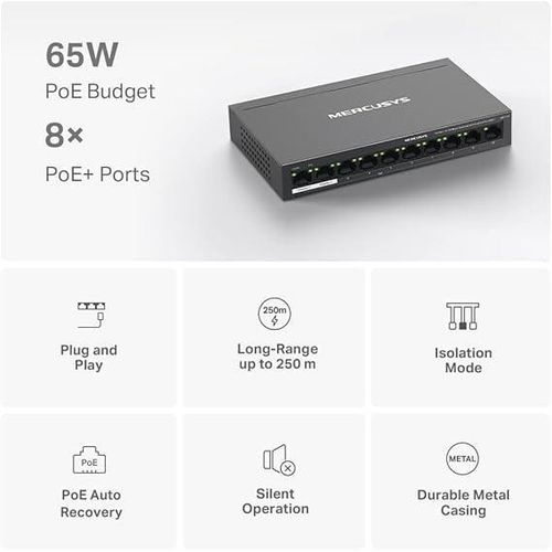 product_image_name-Mercusys-Switch PoE+ MS110P à 10 ports, idéal pour caméras IP et réseaux professionnels.-2