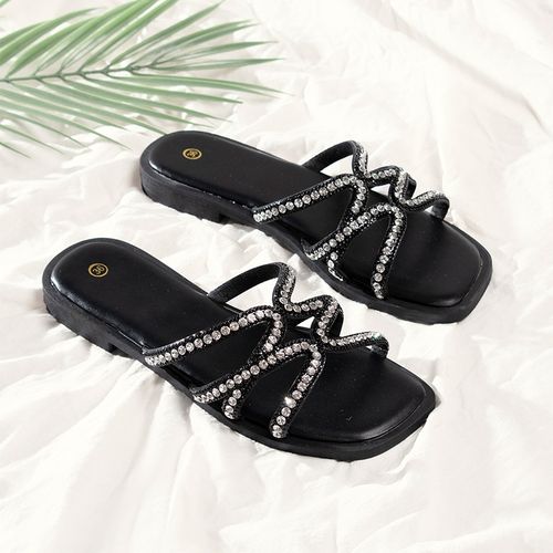 Generic High Quality Cross Sandals Inlaid With Brick - image 2