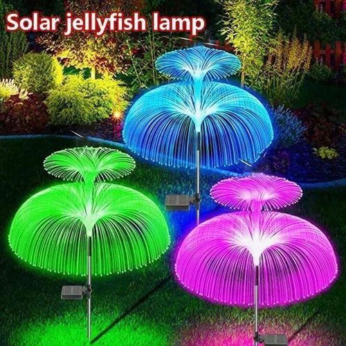 product_image_name-Generic-Magnifique Lampes Solaires Pour Fontaine De Jardin, Lot De 2 Lampes Méduses Double Couche, Lampes Solaires à 7 Couleurs Changeantes Pour Allées Extérieures, éclairage De Sécurité Pour Patio Et Jardin-2