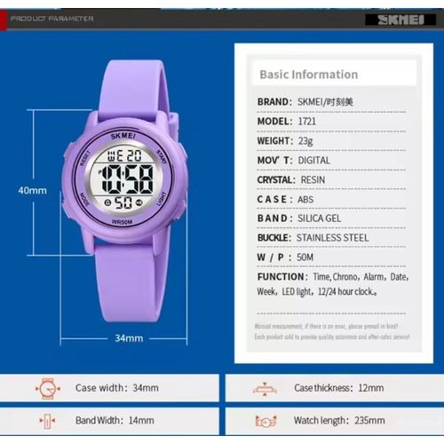 product_image_name-Skmei-Montre Numérique SK1721-4 Etanche-8