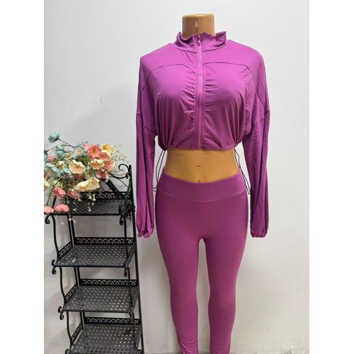 product_image_name-Yolanda-ensemble violet élégant 2 pièces pour femmes : leggings et manteau-2