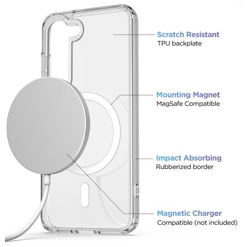 Coque MagSafe Samsung Galaxy S23 Plus (transparente) 