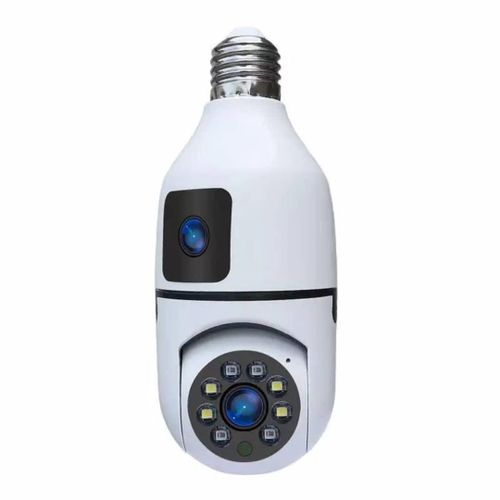 product_image_name-Generic-Caméra Ampoule WiFi 360° V380 – Surveillance Intelligente Blanc-1
