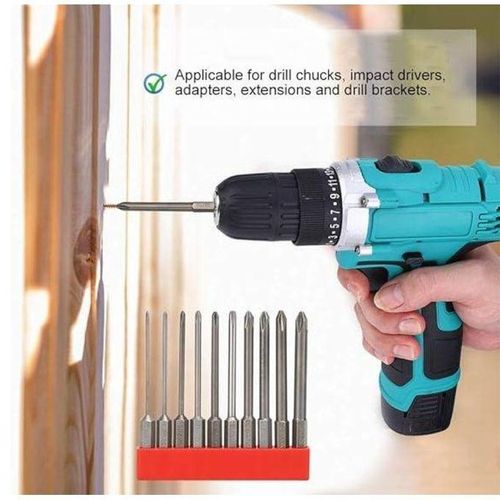 Generic Kit De Perceuse Electril Dirll Sans Fil 21 V + 2Batteries +25 Accessoires - image 2