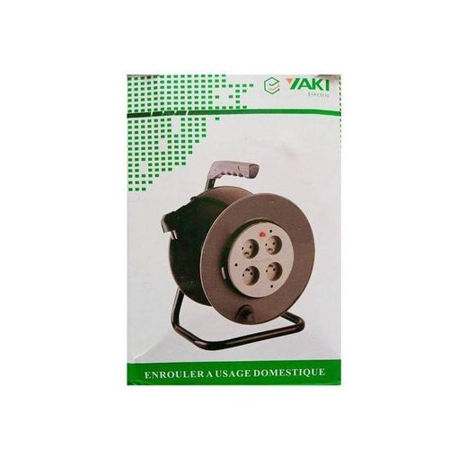 product_image_name-Generic-Yaki Rallonge Multiprise Enrouler 15 Mètres 4 Prises - Noir RRT-1