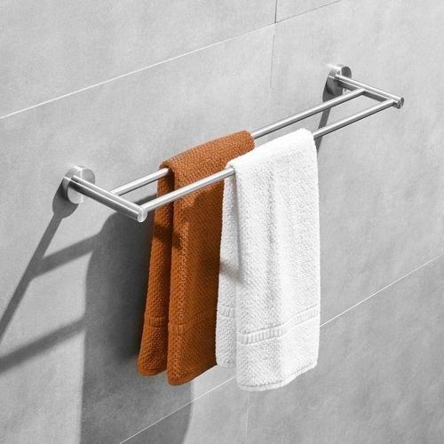 product_image_name-Generic-Porte-Serviettes de Salle de Bain à Double Bras en Acier Inoxydable-1