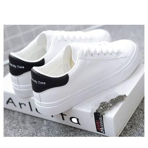 product_image_name-Fashion-Baskets Pour Femme - Blanc & Noir-1