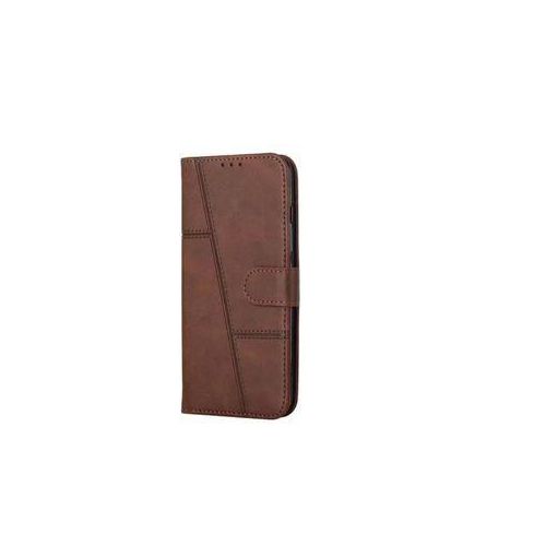 Generic Etui à Rabat En Cuir Compatible Pour Samsung Galaxy A16 - MARRON