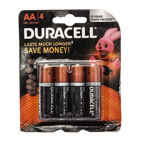 DURACELL - Piles AA-4 –