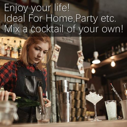 Generic 7 Pcs Ensemble D'outils De Barman Portable, Ensemble De Shaker à Cocktail De 750 Ml - image 3