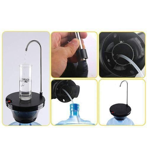 product_image_name-Generic-Distributeur d'Eau Automatique Portable Rechargeable USB - Rotation 360°, Compatible Bonbonne Gallon - Tuyau Silicone Alimentaire & Acier Inoxydable 304-5