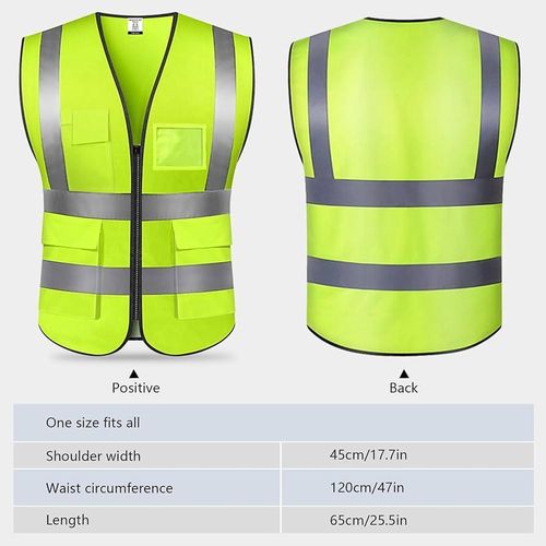 product_image_name-Generic-Gilet 10 Lot De Gilet Protection Sécurité, Chasuble Vert-4